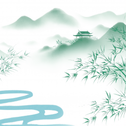 快图网原创小清新中国风风景画