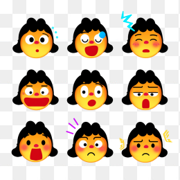 快图网原创卡通女生表情包合集