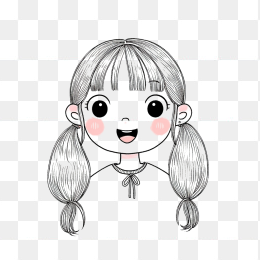 快图网原创卡通女生头像