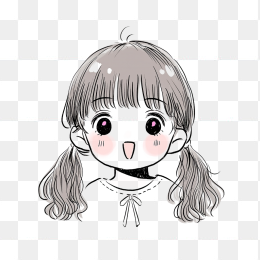 快图网原创卡通女生头像