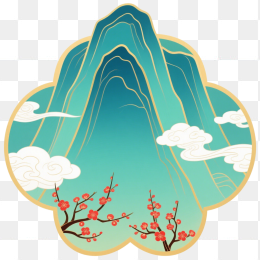 快图网原创手绘山水画