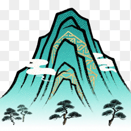 快图网原创手绘山水画