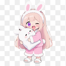 快图网原创卡通可爱动漫女孩