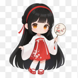 快图网原创卡通可爱动漫女孩