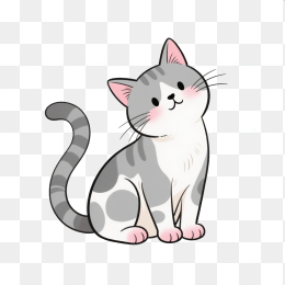 快图网原创卡通小猫logo