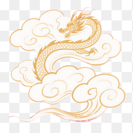 快图网原创手绘中国风祥云