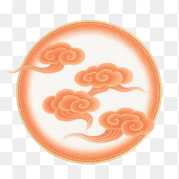 快图网原创手绘中国风祥云