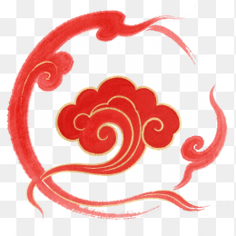 快图网原创手绘中国风祥云