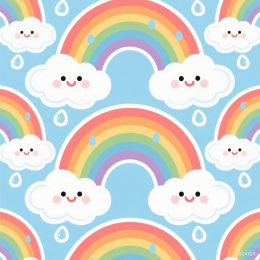 快图网原创彩虹平铺背景