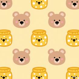 快图网原创熊平铺背景