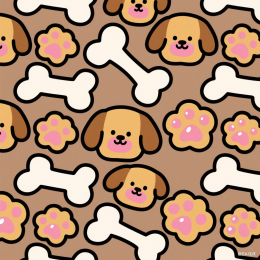 快图网原创狗狗平铺背景