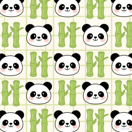 快图网原创熊猫平铺背景