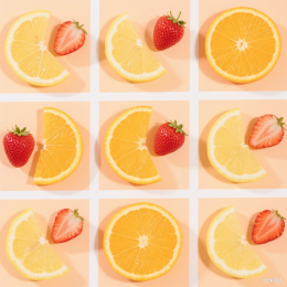 快图网原创柠檬平铺背景