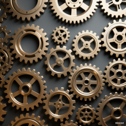快图网原创齿轮平铺背景