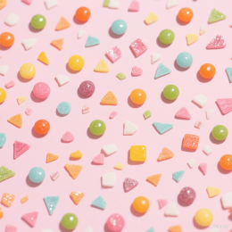 快图网原创糖果平铺背景