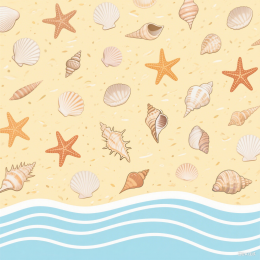 快图网原创沙滩平铺背景