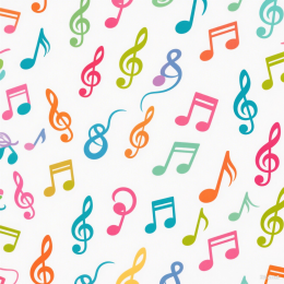 快图网原创音符平铺背景