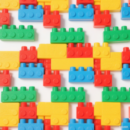 快图网原创积木平铺背景