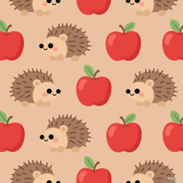 快图网原创刺猬平铺背景