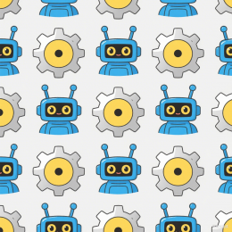 快图网原创机器人平铺背景