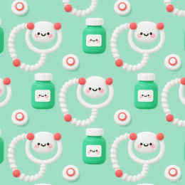 快图网原创卡通平铺背景