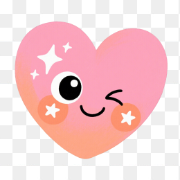 快图网原创手绘可爱爱心
