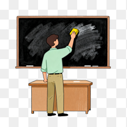 快图网原创手绘老师在讲台上上课