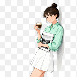 快图网原创手绘女生