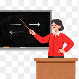 快图网原创手绘老师在讲台上讲课