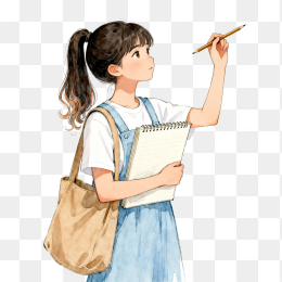 快图网原创手绘女学生