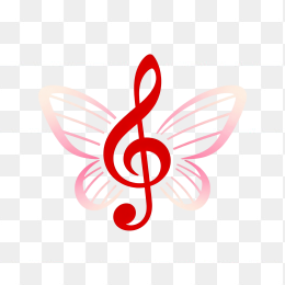 快图网原创音符蝴蝶logo