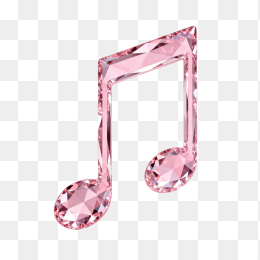 快图网原创立体水晶钻石音符