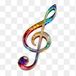 快图网原创立体钻石音符