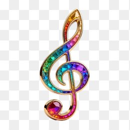 快图网原创立体钻石音符