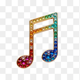 快图网原创立体钻石音符