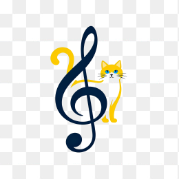快图网原创音符猫咪logo