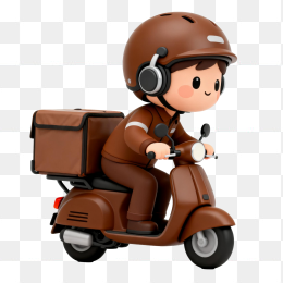 快图网原创卡通外卖骑手