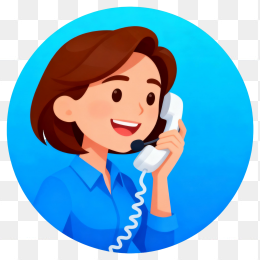 卡通在线客服人物