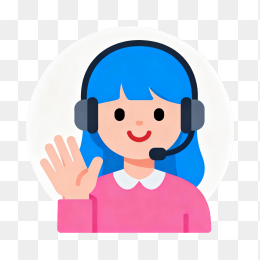 卡通在线客服人物