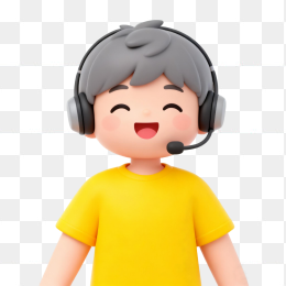 卡通在线客服人物