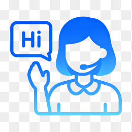 卡通在线客服人物