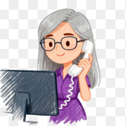 卡通在线客服人物