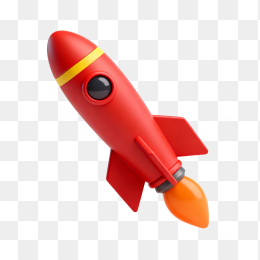 卡通3D火箭