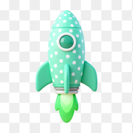 卡通3D火箭