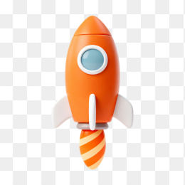 卡通3D火箭