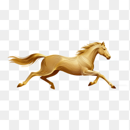 快图网原创黄金马雕塑