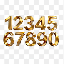 快图网原创立体金属字1234567890