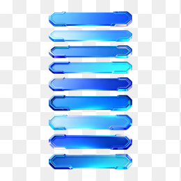 快图网原创蓝色科技按钮边框合集