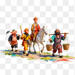 快图网原创手绘西游记西天取经