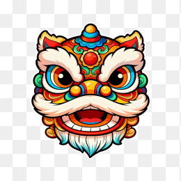 快图网原创卡通舞狮